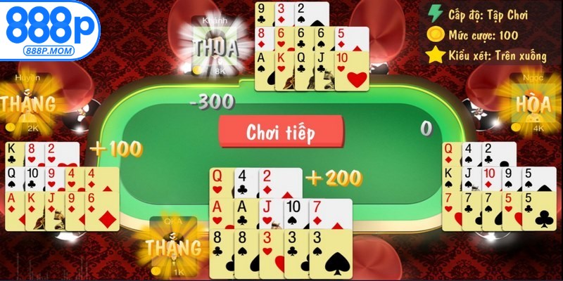 Lưu ý quan trọng trong cách chơi xập xám 888P