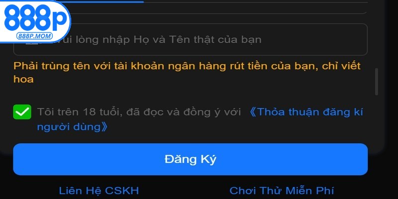 Mẹo đăng ký 888P nhanh và hiệu quả